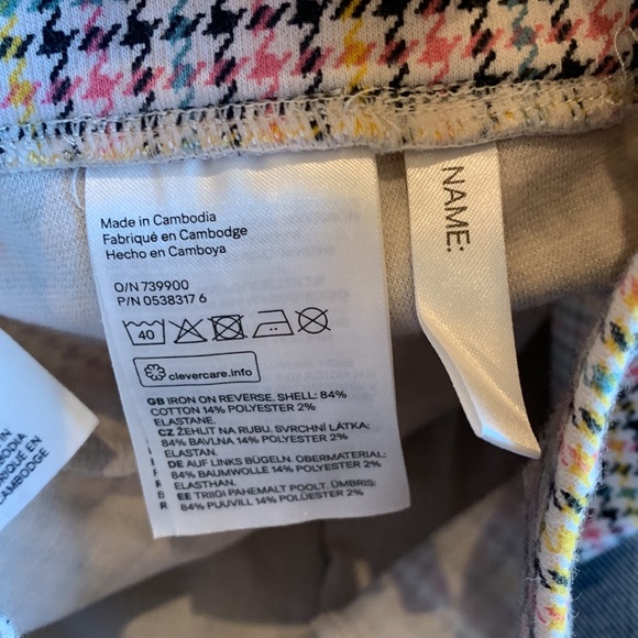 ❤️SOLD❤️Rainbow houndstooth leggings - Picture 5 of 5